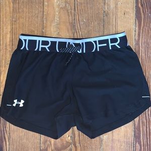 UNDER ARMOR black athletic shorts NWOT